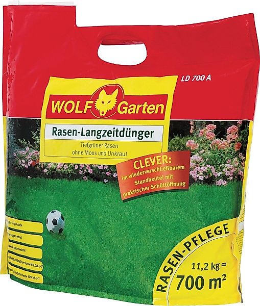 WOLF Rasen-Langzeitdünger Rasen-Langzeitdünger, organisches Material, grün, günstig online kaufen