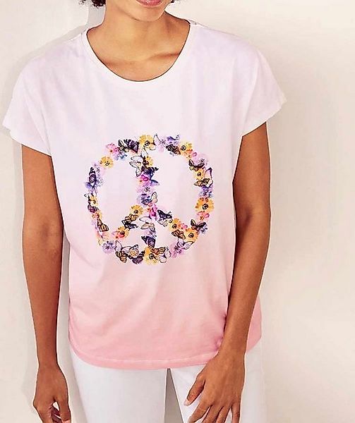 heine Print-Shirt LINEA TESINI Damen Designer-Farbverlauf-Shirt m. Print, r günstig online kaufen