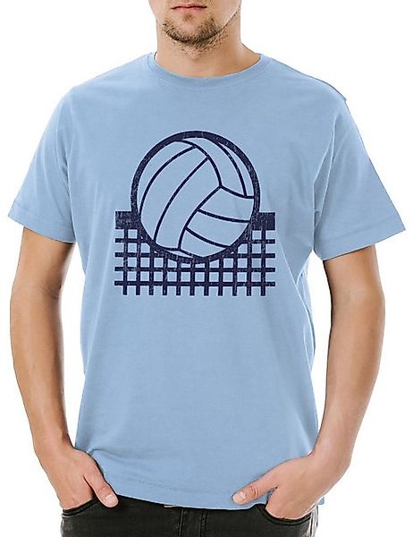 Urban Backwoods Print-Shirt Volleyball Net Herren T-Shirt Beach Player Spor günstig online kaufen