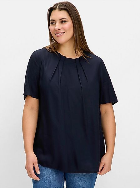 Sheego Klassische Bluse Tunika Kurzarm günstig online kaufen