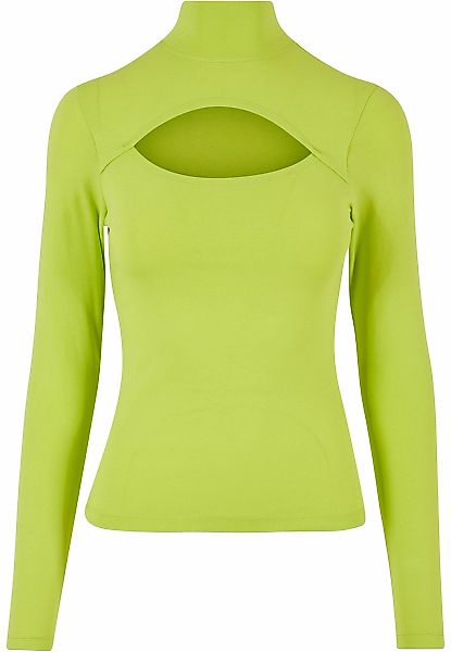 URBAN CLASSICS Langarmshirt "Urban Classics Damen Ladies Cut-Out Turtleneck günstig online kaufen