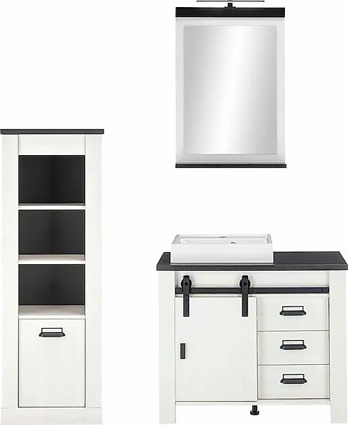 Home affaire Badmöbel-Set »SHERWOOD, Bad im modernen Design, 3-teiliges Bad günstig online kaufen