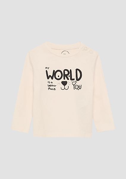 s.Oliver Langarmshirt Langarmshirt mit Frontprint günstig online kaufen