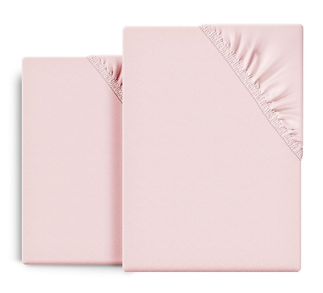 Beautex Spannbettlaken 2er Set Spannbetttuch Bettlaken Premium Baumwolle Je günstig online kaufen