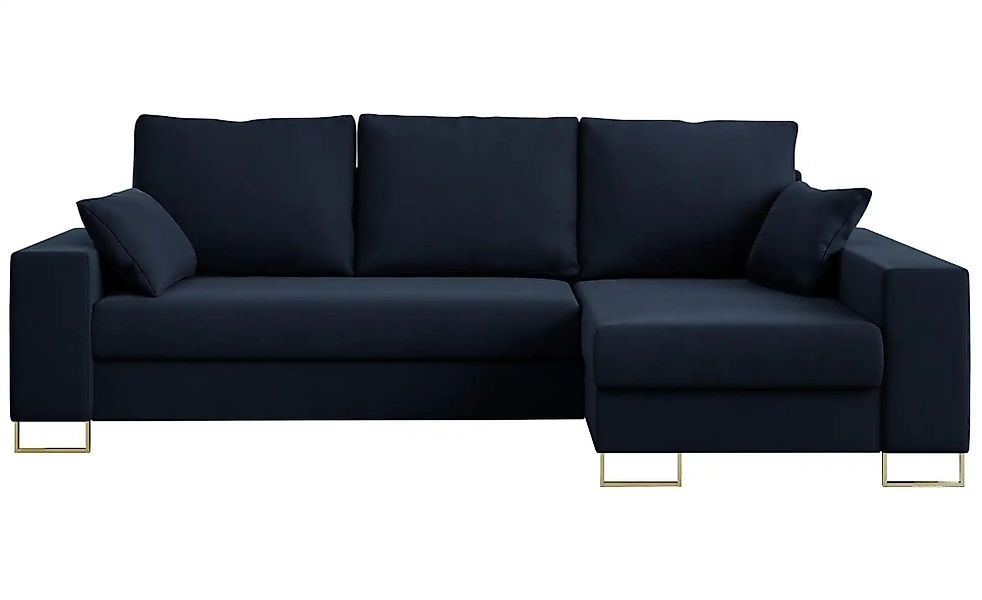 Ecksofa mit Schlaffunktion Dorain ¦ blau ¦ Maße (cm): B: 242 H: 85 Polsterm günstig online kaufen