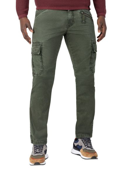 Timezone Herren Cargo Hose REGULAR BENTZ - Regular Fit - Beige Blau Grau Gr günstig online kaufen