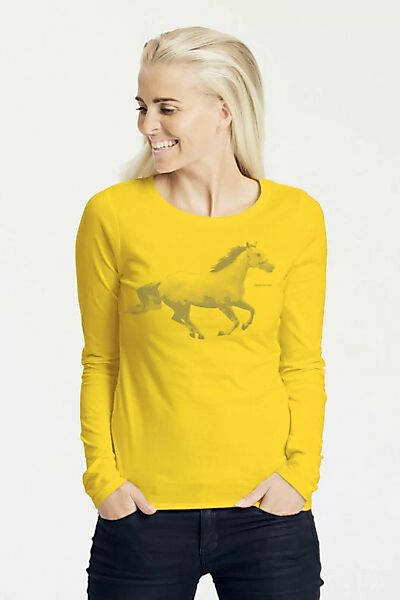Bio-damen-langarmshirt Horsepower günstig online kaufen