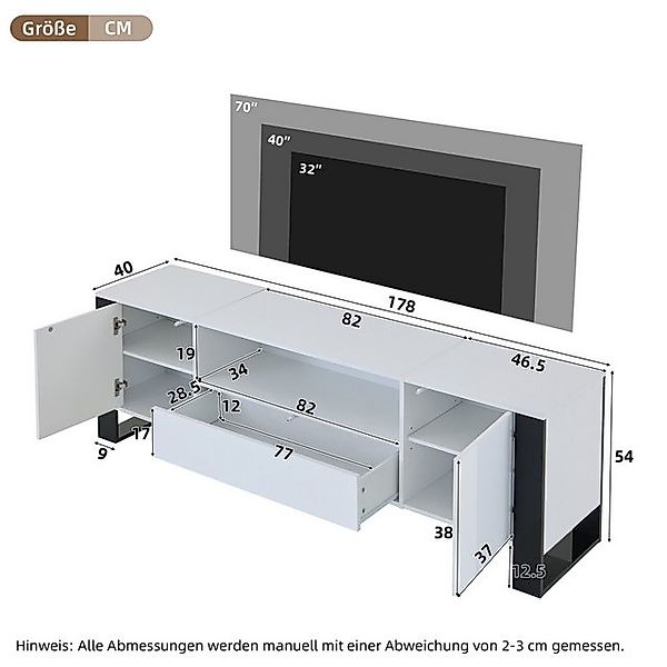 Odikalo TV-Schrank TV-Bank Fernsehschrank Fernsehtisch ​TV-Board lowboard M günstig online kaufen