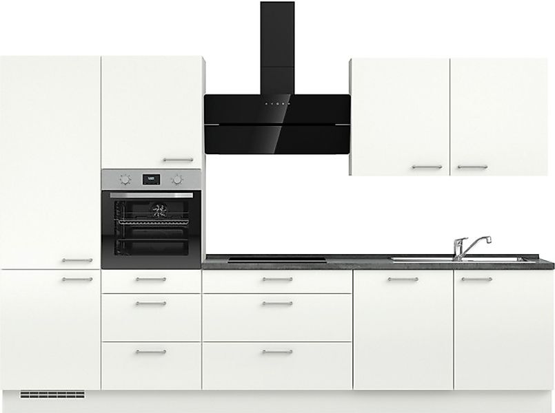 nobilia® Küchenzeile »"Laser II", Ausrichtung wählbar, Breite 330 cm« vormo günstig online kaufen