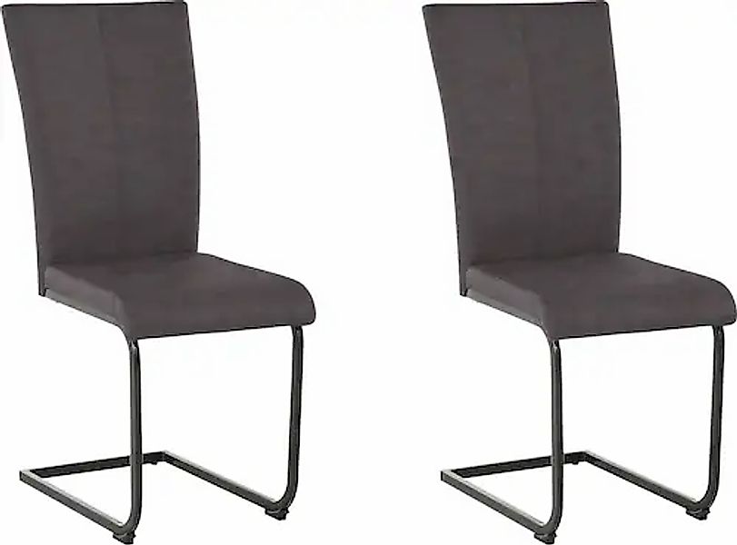 Home affaire Freischwinger »Oliver«, (Set), 2 St., Microfaser, Stuhl belast günstig online kaufen