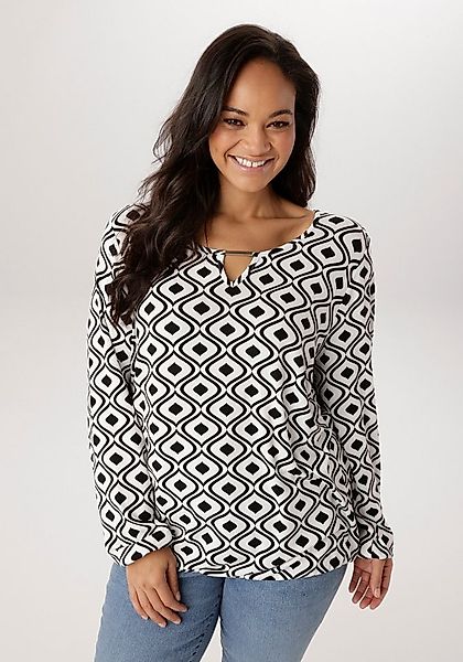 Aniston PLUS Langarmshirt günstig online kaufen