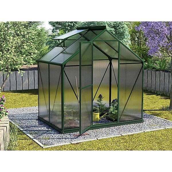 Vitavia Gewächshaus Triton 2500 Smaragd 2,5 m² inkl. Fundament günstig online kaufen