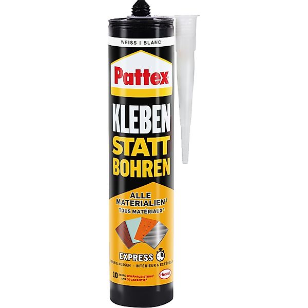 Pattex Montagekleber Kleben statt Bohren Express 390 g Kartusche Weiß günstig online kaufen