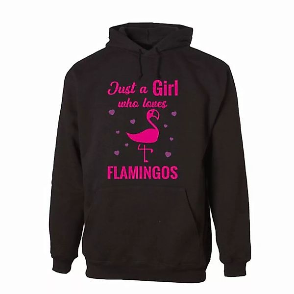 G-graphics Hoodie Just a Girl who loves Flamingos Unisex, mit Frontprint, m günstig online kaufen