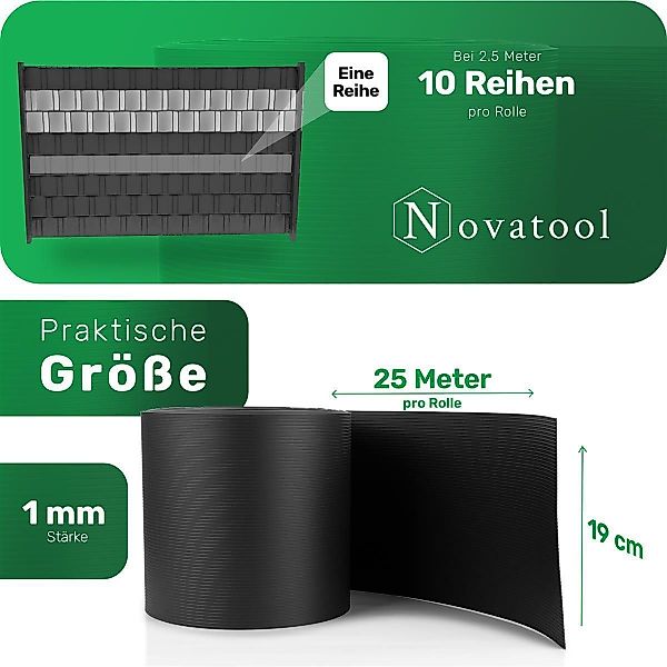 Novatool Doppelstabmattenzaun -, (1-St), Sichtschutzstreifen-Rolle günstig online kaufen