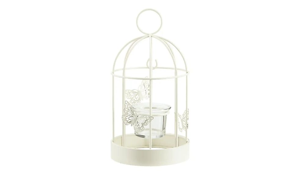 HOME STORY Teelichthalter Vogelkäfig   ¦ creme ¦ Metall,Glas ¦ Maße (cm): H günstig online kaufen