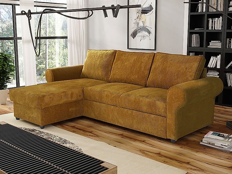 MIRJAN24 Ecksofa Monaco Cord, mit Schlaffunktion günstig online kaufen