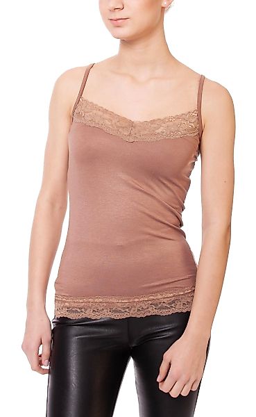 Muse Spaghettitop Spaghettitop mit Spitze 8008 günstig online kaufen