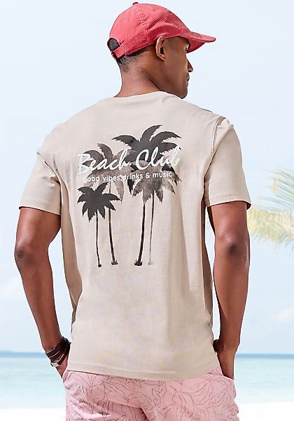 Beachtime T-Shirt "mit großem Rückenprint", Regular-Fit, mit Print vorn und günstig online kaufen