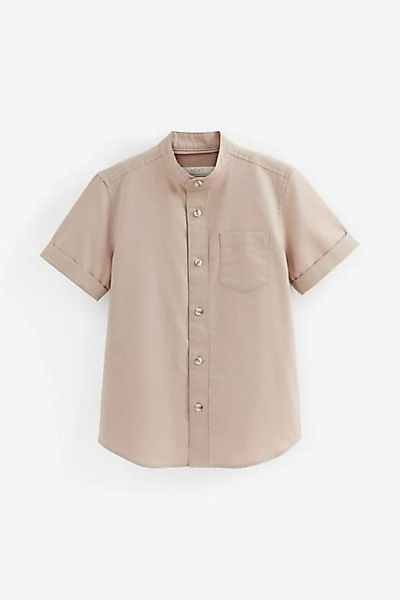 Next Kurzarmhemd Oxford-Hemd mit Grandadkragen (1-tlg) günstig online kaufen