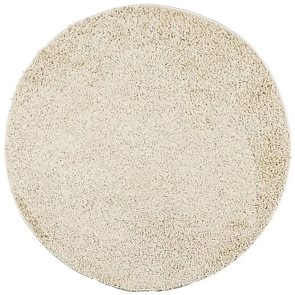 vidaXL Teppich Shaggy Hochflor Modern Golden Ø 100 cm 375354 günstig online kaufen