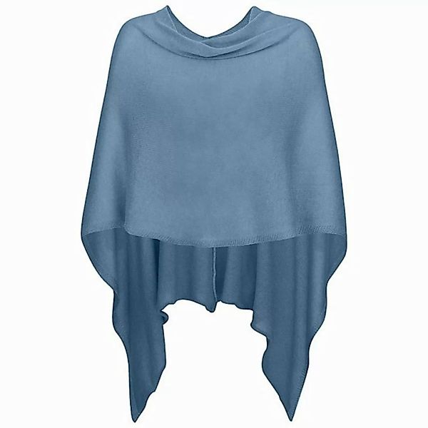 Mississhop Strickponcho Damen Poncho Cape Überwurf Strickponcho feiner Stri günstig online kaufen