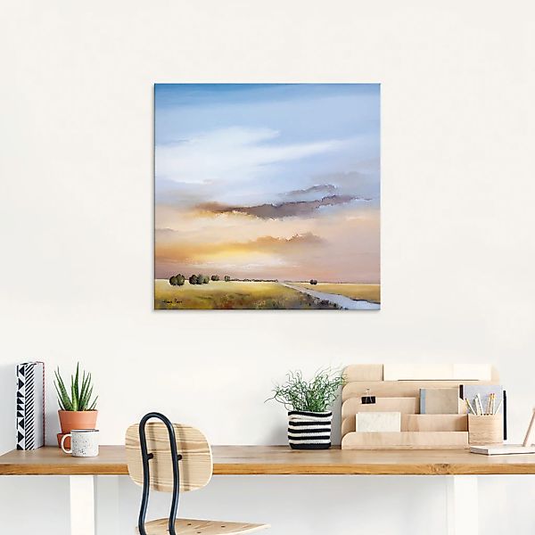 Artland Glasbild »Landschaft III«, Himmel, (1 St.), in verschiedenen Größen günstig online kaufen