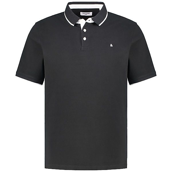 Jack&Jones Poloshirt aus Biobaumwolle Farbe schwarz Größe: 7XL günstig online kaufen
