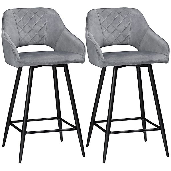 HOMCOM Barhocker Bistrohocker mit Fußstütze (Thekenhocker, günstig online kaufen