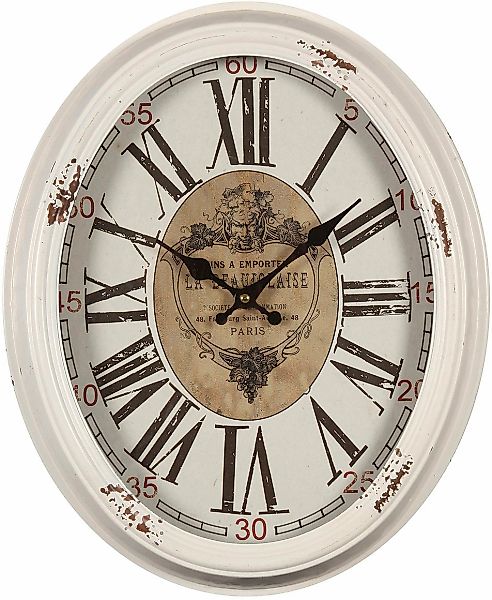 Ambiente Haus Wanduhr "La Beaujolaise Wanduhr 47cm" günstig online kaufen