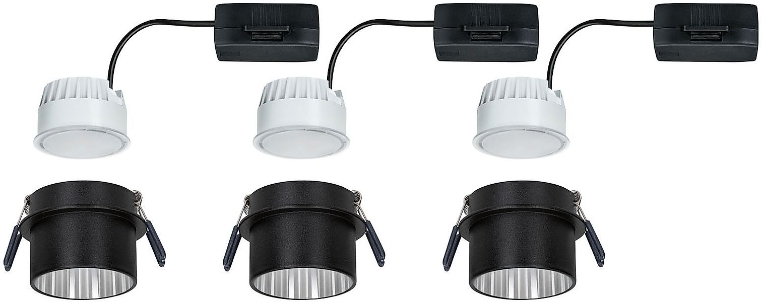 Paulmann LED Bad-Einbauleuchte »Gil«, 3er-Set, Schutzart IP44, 3-Stufen-dim günstig online kaufen