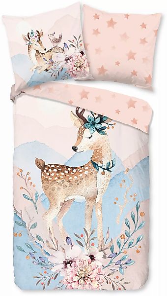 good morning Kinderbettwäsche »Josy«, Biber, 135x200, Warm, Reißverschluss, günstig online kaufen