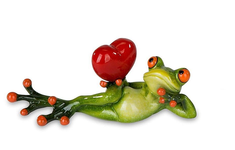 formano Dekofigur Frosch mit Herz liegend günstig online kaufen