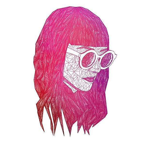 Komar Wandbild Grid Pink Girl B/L: ca. 40x50 cm günstig online kaufen