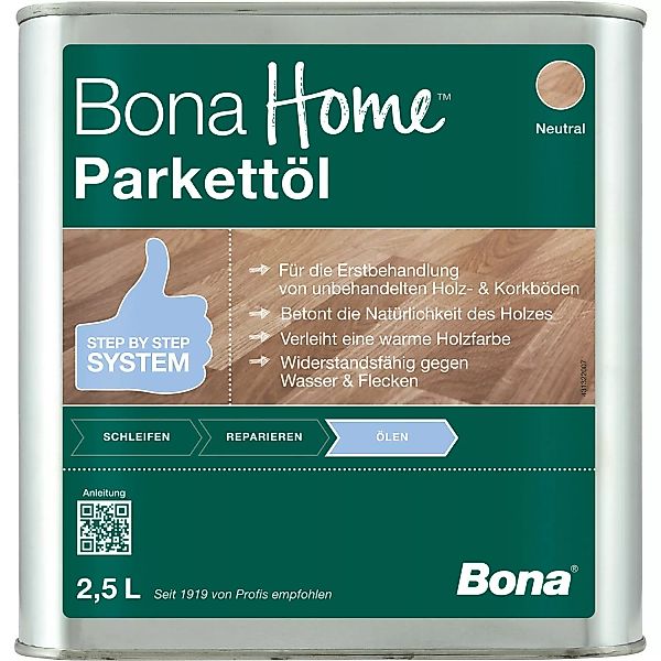 Bona Home Parkett-Öl Neutral 2,5 l günstig online kaufen