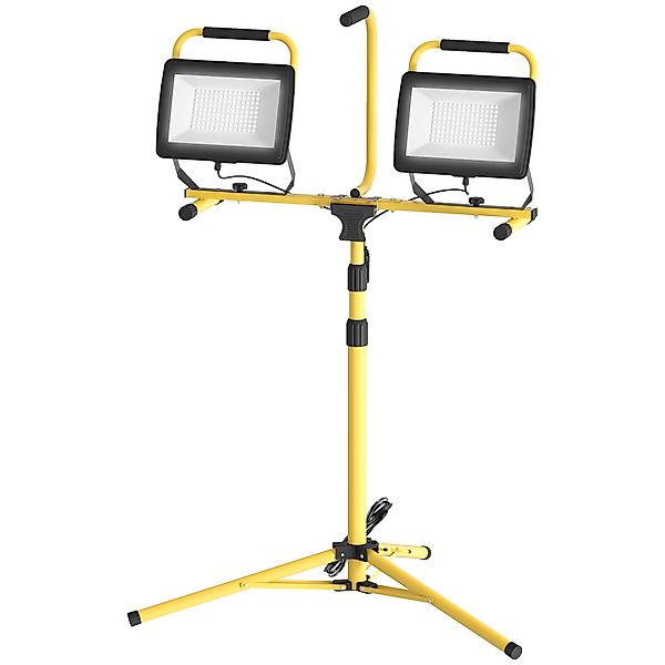 HOMCOM Baustellenstrahler auf Stativen 2 x 100W, 17000LM, LED Arbeitslampen günstig online kaufen