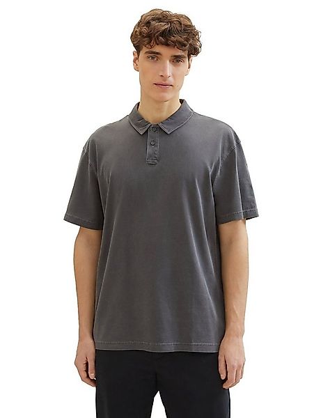 TOM TAILOR Denim Poloshirt mit halber Knopfleiste günstig online kaufen