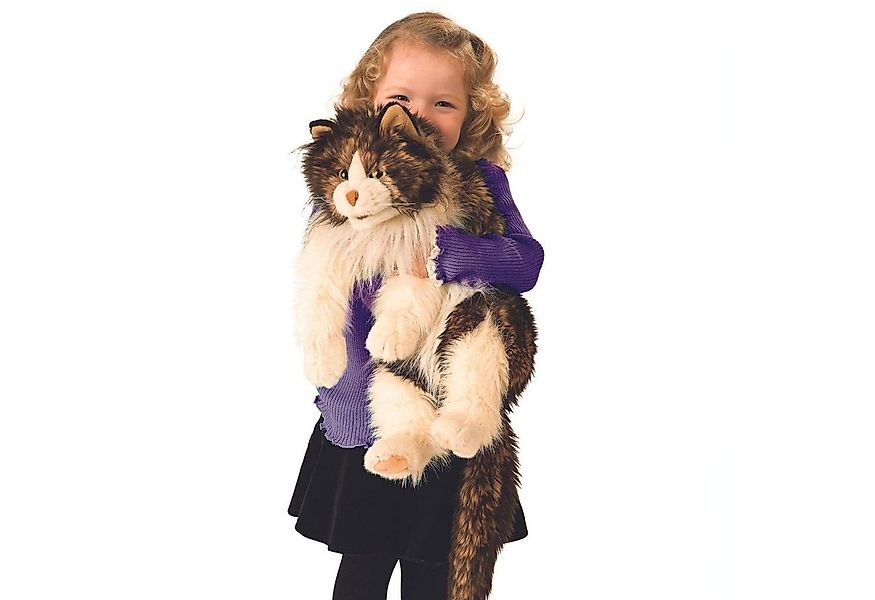 Folkmanis Handpuppen Handpuppe Folkmanis Katze wuschelig günstig online kaufen