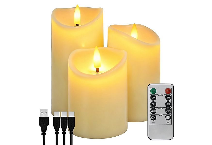 kisidus LED-Kerze LED Weihnachten Kerzen mit timerfunktion und Fernbedienun günstig online kaufen