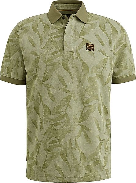PME Legend Poloshirt Piqué Druck Grün - Größe M günstig online kaufen