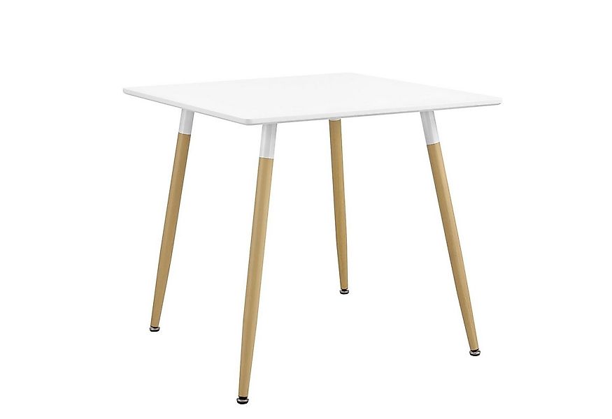 en.casa Esstisch, »Hessen« - 80x80x74cm - Weiß - Quadratisch günstig online kaufen