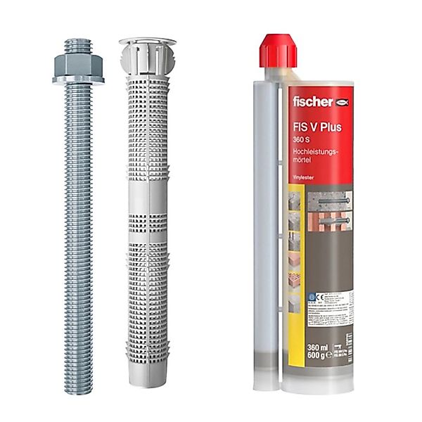 Fischer Montageset für 2-schaliges Mauerwerk 6 Befestigungspunkte günstig online kaufen