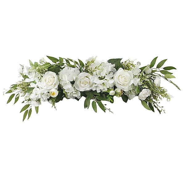 Kunstkranz Künstliche Rosenblüten-Girlande, 65cm/25.6inch Hochzeitsbogenkra günstig online kaufen