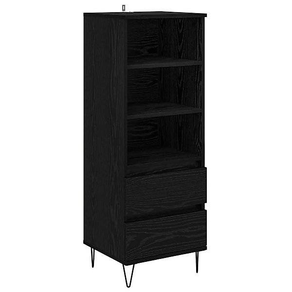 vidaXL Highboard Schwarz Eichen-Optik 40 x 36 x 110 cm Holzwerkstoff 882743 günstig online kaufen
