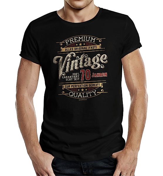 RAHMENLOS® T-Shirt Geschenk zum 70. Geburtstag günstig online kaufen