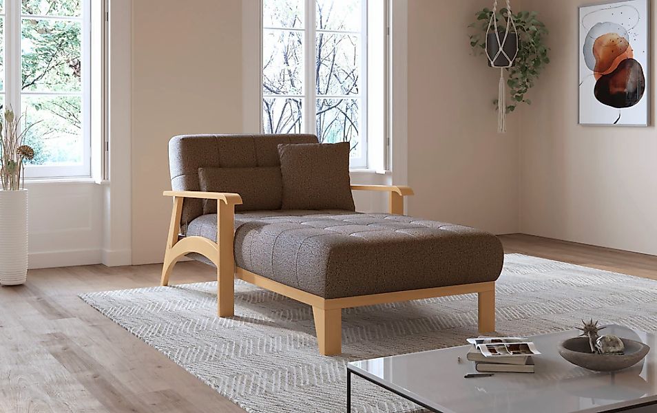 sit&more Recamiere "Billund", Armlehnen aus eichefarbigem Buchenholz, versc günstig online kaufen
