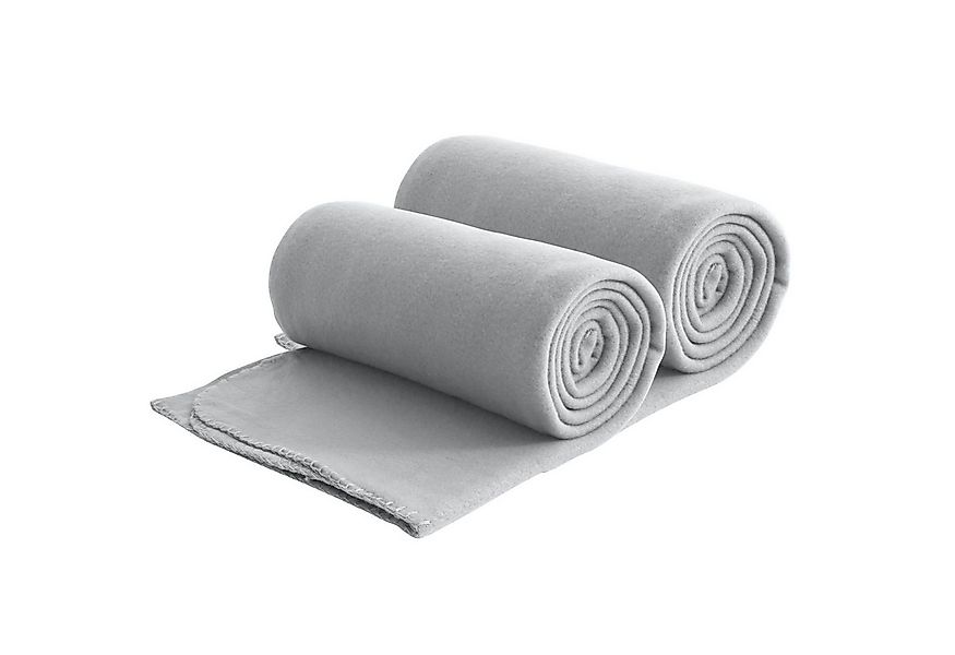 Wohndecke 2er Set eco-line Fleecedecke ca. 130x160, wometo, OEKO-TEX®, 100% günstig online kaufen