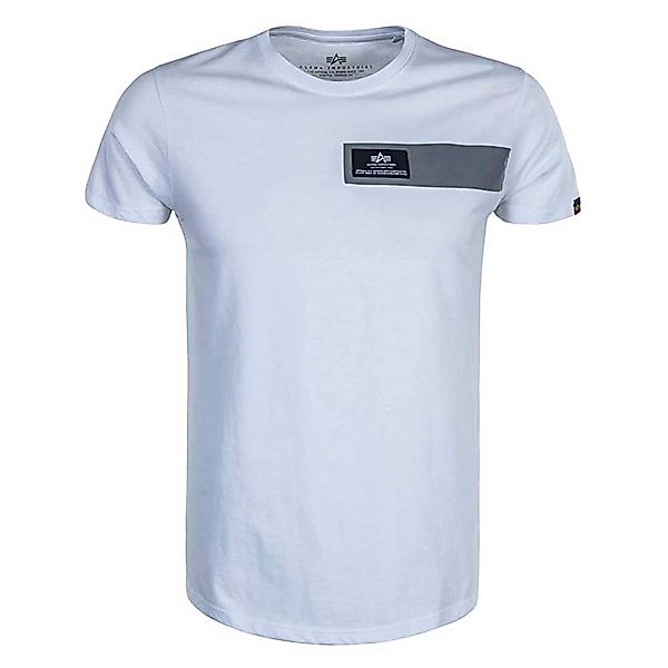 Alpha Industries Reflective Stripes Kurzärmeliges T-shirt L White günstig online kaufen