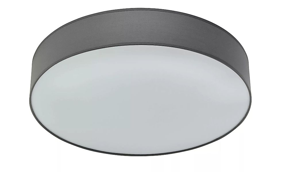 KHG LED-Deckenleuchte Stoffschirm, grau - grau - 11 cm - Lampen & Leuchten günstig online kaufen