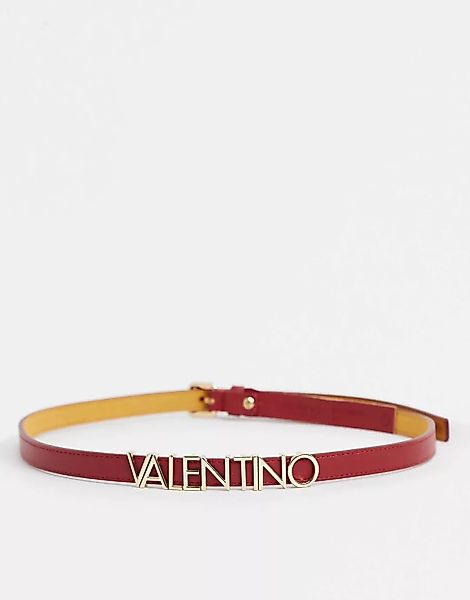 Valentino Bags – Emma Winter – Gürtel mit Logo in Rot günstig online kaufen